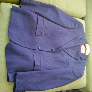 IZOD navy pinstripe Men's Suit, 38S 30/30